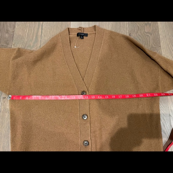 J.Crew Tie-waist cardigan dress in wool-cashmere S Small Hillside Brown - Picture 7 of 8
